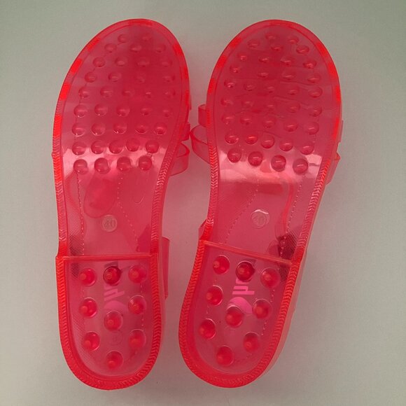 NWOT Hot Pink Fisherman Jelly Sandals size 9 - Picture 2 of 3